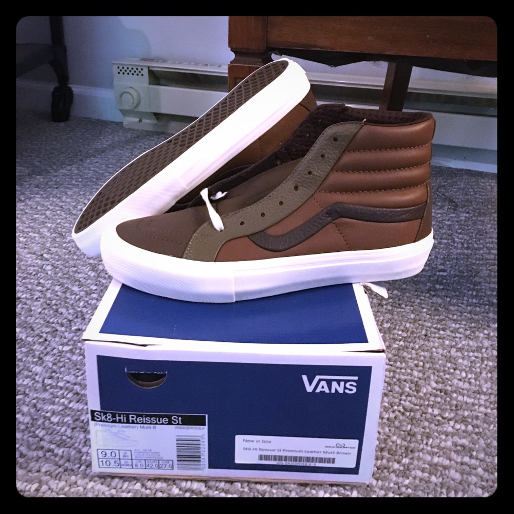 Brand new leather vans